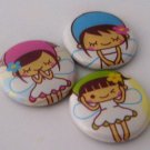 Kawaii Fairies, japanese pinback badge set