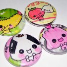 Bento Sushi Buddies, japanese kawaii pinback button pin badge set
