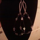 Black Diamond Oval Earrings