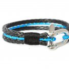 Men's Black and Blue Nautical Theme bracelet