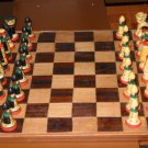Chinese Wood (Occidental) Chess Set