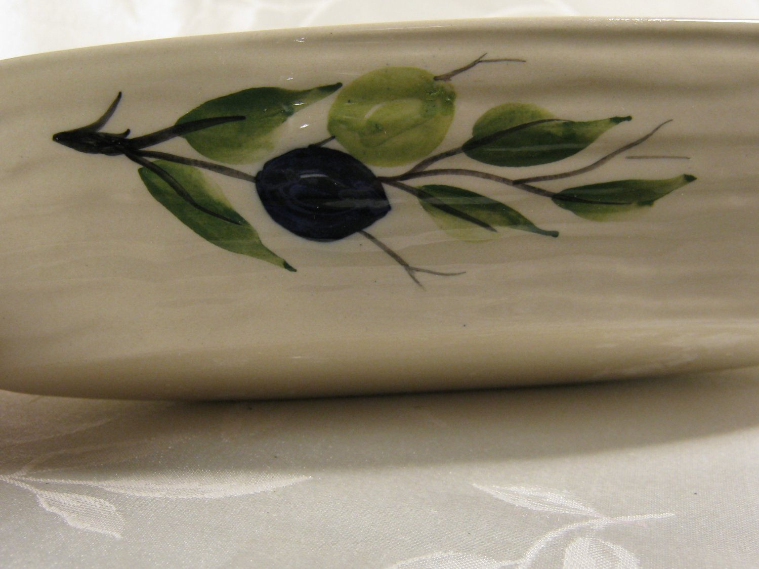 Hutziyunais Pottery Ceramic Olive Dish Boat