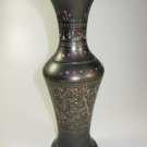 Brass Enameled Etched Vase Pakistan