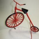 Decorative Red Unicycle Metal