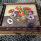 Vintage Lithograph Under Glass Wood Jewelry Box