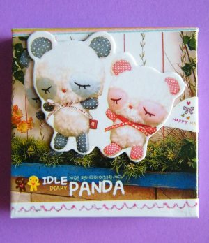 Idle Panda Hard Cover Mini Memo Pad (A)
