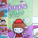 Korean Grape Juice Children Excursion Letter Set With Sticker Seals