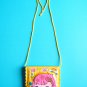 Kawaii Girl Wear It Around Your Neck Memo Pad With Lines (Yellow)