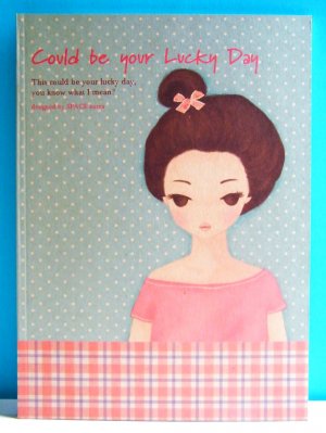 Could Be Your Lucky Day Big Blank Notebook/Sketchbook,Made In Korea