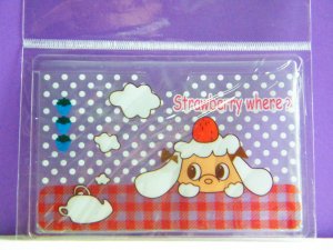 Korean Cute Lamb Skinny Double Pockets Clear Plastic Card Case