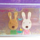 Korean Sugar Bunny Skinny Double Pockets Clear Plastic Card Case