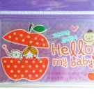 Korean Apple Children Skinny Double Pockets Clear Plastic Card Case
