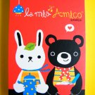Lamia Amico Rabbit And Bear Memo Pad,Made In Korea