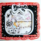 Kawaii Ribbon Lace Border Mini Memo Pad (Red)