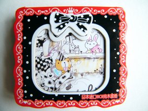 Kawaii Ribbon Lace Border Mini Memo Pad (Red)