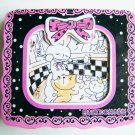 Kawaii Ribbon Lace Border Mini Memo Pad (Pink)