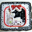 Kawaii Ribbon Lace Border Mini Memo Pad (Black)