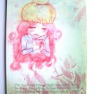 Sweet Girl With Teacup Notebook With Lines ,Made In Korea