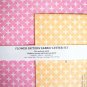 Korean Flower Pattern Fabric Letter Set (C)