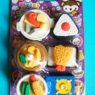Japanese Cuisine Eraser Set