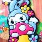 Kawaii Bunny And Mushroom Key Cover And Keychain