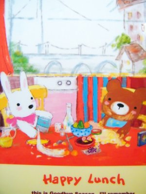 Kawaii Rabbits Happy Lunch  By The Sea File/Folder