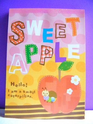 Kawaii Sweet Apple Memo Pad, Made In Japan