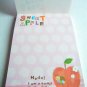 Kawaii Sweet Apple Memo Pad, Made In Japan