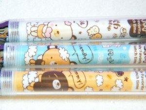 Choco Cafe Bear Ballpoint Pen With Blue Ink (Choose 1)