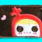 Kawaii Felt Cloth Girl Card Case/Keychain