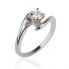 0.35 CT Gorgeous Round Diamond Solitaire Engagment Ring