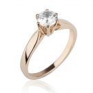 1.01 Carat Real Round Cut Engagement Diamond Ring 14k