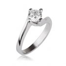 NEW 3/4 CT CARAT DIAMOND ENGAGEMENT RING 14K WHITE GOLD