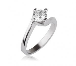 NEW 3/4 CT CARAT DIAMOND ENGAGEMENT RING 14K WHITE GOLD