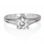 3/4 CT ROUND NATURAL DIAMOND SOLITAIRE ENGAGEMENT RING