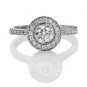 1.03CT REAL STUNNING DIAMOND ENGAGEMENT RING WHITE GOLD