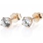 Natural Diamond Stud Earrings Yellow Gold 14K 1/2 CTW