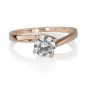 New Women Round Diamond Solitaire Engagement Ring 14K