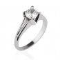 New 1/2 CT Real Diamond Solitaire Engagement Ring Women