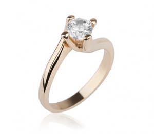 NEW DIAMOND SOLITAIRE RING 14K GOLD 3/4 CARAT FREE SIZE