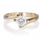 NEW DIAMOND SOLITAIRE RING 14K GOLD 3/4 CARAT FREE SIZE