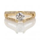 Beautiful Engagement Ring 1.33 Carat Round Cut Diamond