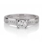 New Wedding Diamond Solitaire Ring White Gold 14K CT