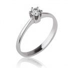 REAL round cut Wedding Engagement Diamond Ring 14K