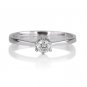 REAL round cut Wedding Engagement Diamond Ring 14K