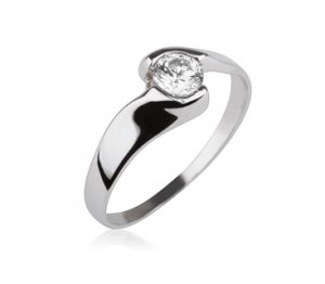New 0.34 CT Round Cut Real Diamond Engagement Ring 14K