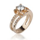 1.01 CT Genuine Round Diamond Engagement Ring 14K Gold