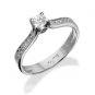 Real Natural Round Cut Diamond Engagement Ring 14k Gold