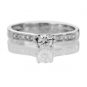 Real Natural Round Cut Diamond Engagement Ring 14k Gold