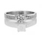 100% Natural Engagement Diamond Solitaire Rings 14K New